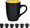 Ceramic Coffee Mug, 1 Pack Large Coffee Mug, 16Oz Restaurant Coffee Mug with Handle, Black Porcelain Mug for Office and Home, Large Ceramic Coffee Cup for Coffee Tea Cocoa Juice, Yellow